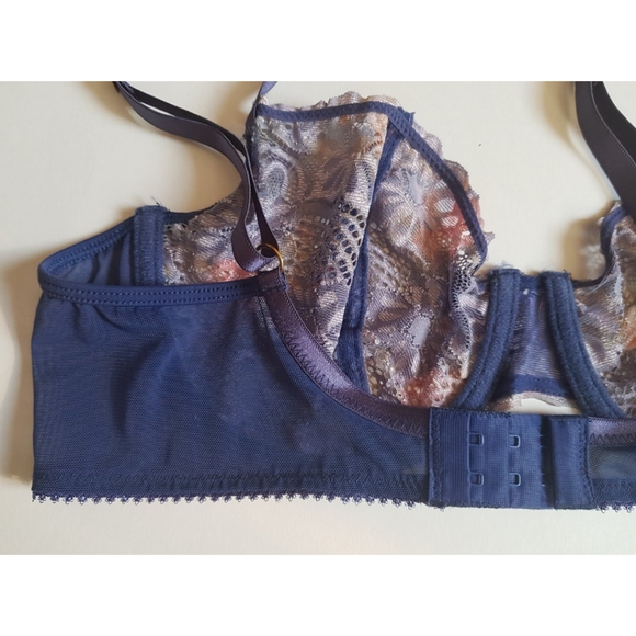 Vogue Dessous Sheer Lace Unlined Bra - Picture 8 of 12